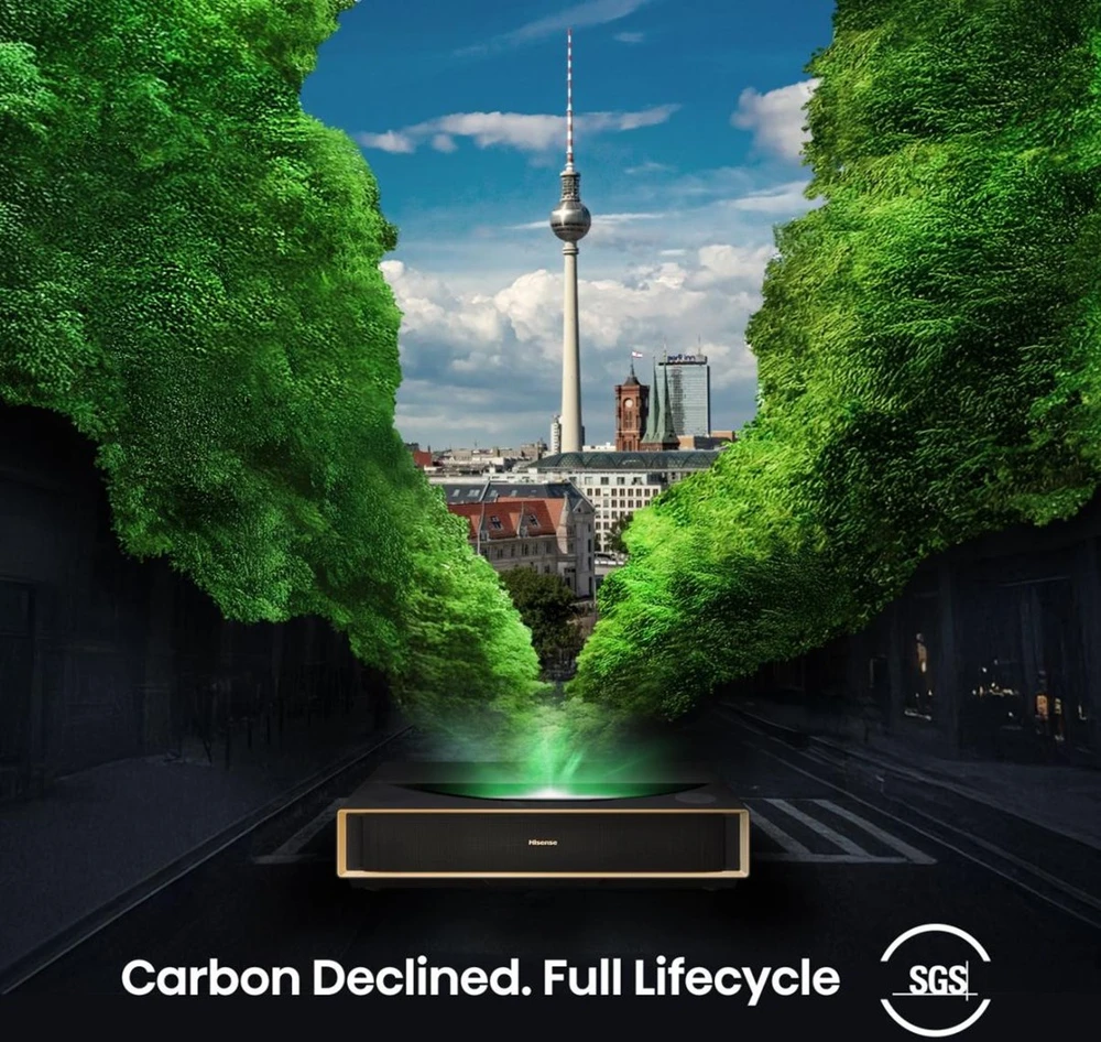 Hisense PT1 itin trumpo nuotolio projektorius UHD 4K (3840x2160) 3D Juodas