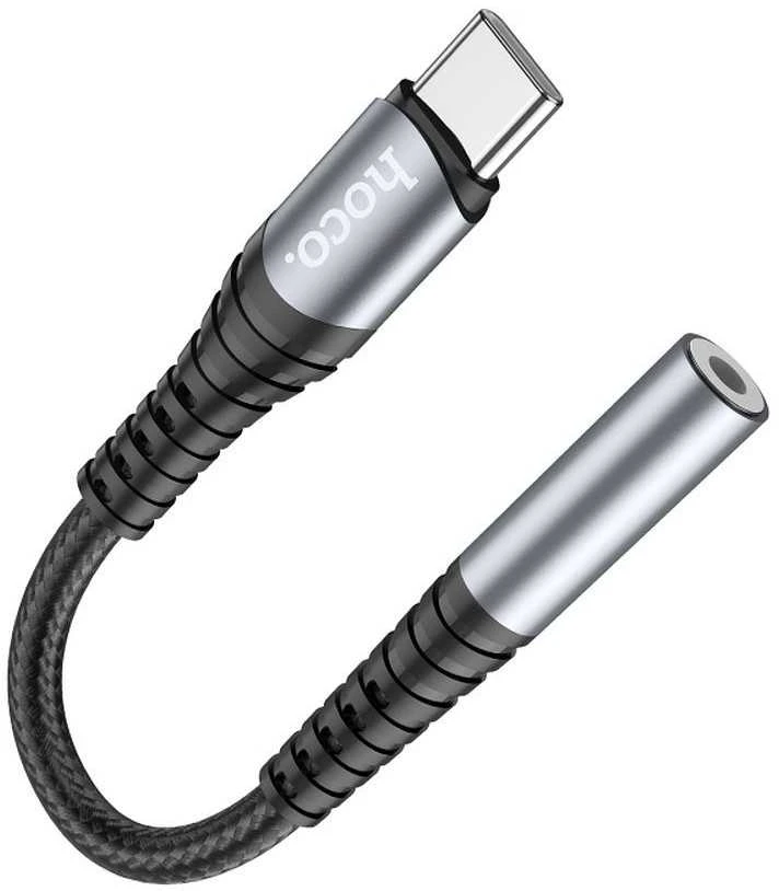 Audio adapteris Hoco LS33 Type-C to 3.5mm pilkas