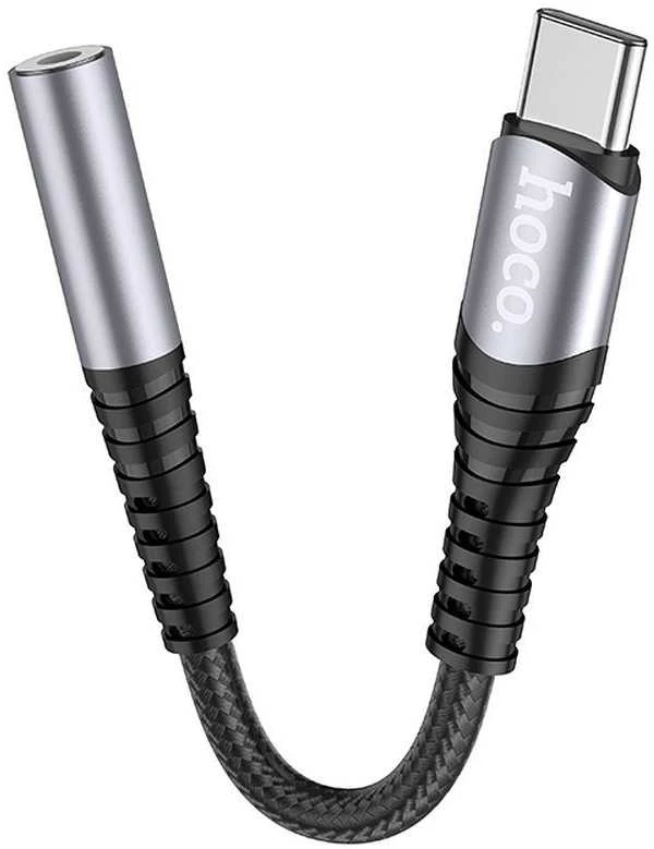 Audio adapteris Hoco LS33 Type-C to 3.5mm pilkas