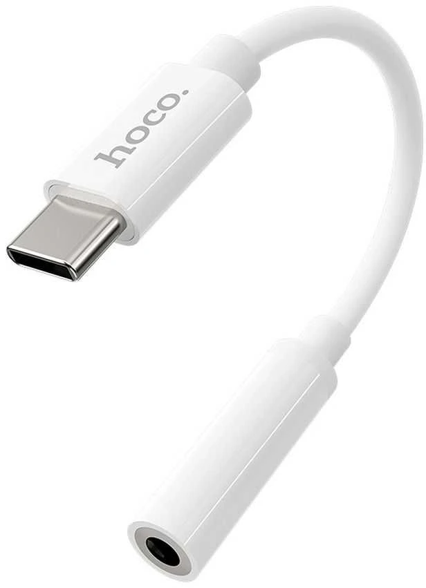 Garso adapteris Hoco LS30 Type-C iki 3.5mm baltas