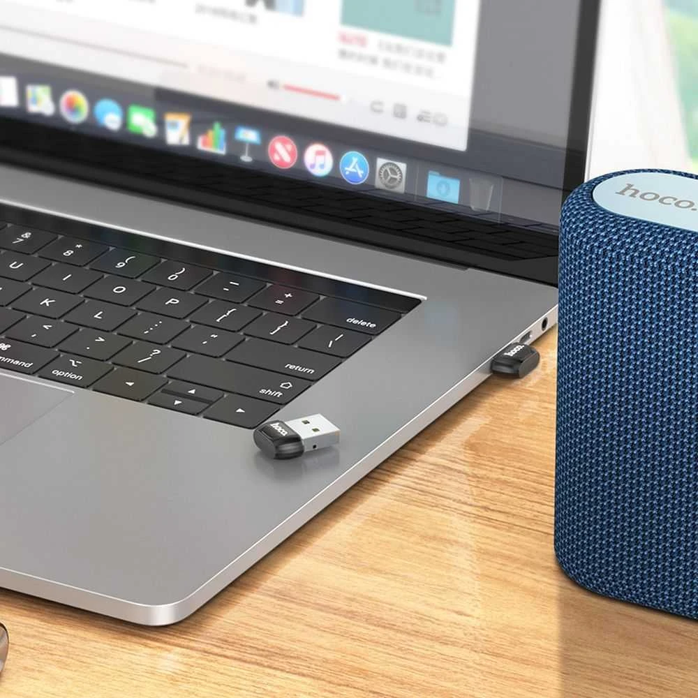 Adapteris Hoco (UA18) Bluetooth 5.0 USB juodas