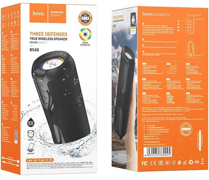 Techonic HOCO Artistic sport BS48 bluetooth garsiakalbis juodas