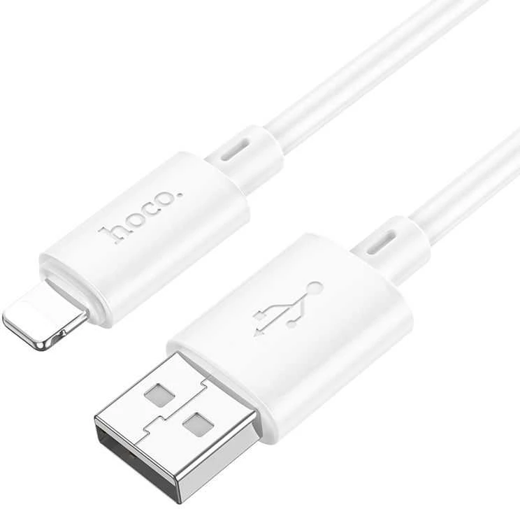 USB A tipo į „Lightning“ tipo keitiklis Hoco 2,4A, 1 m, X88 baltas