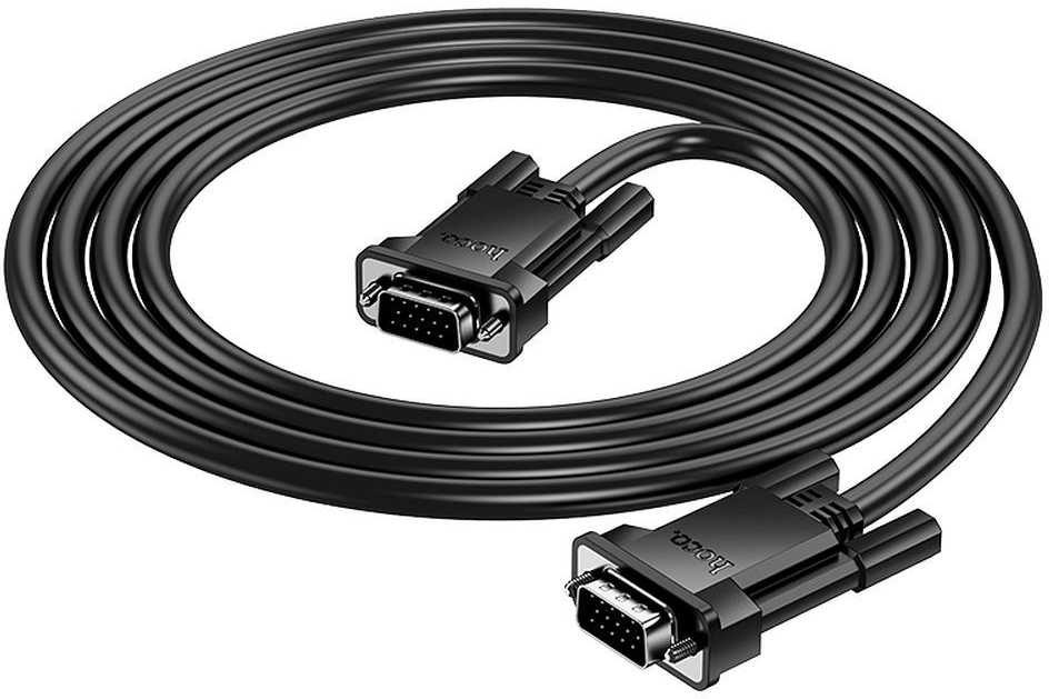 Cable VGA to VGA Hoco HD 1080p 2 m US11 juodas