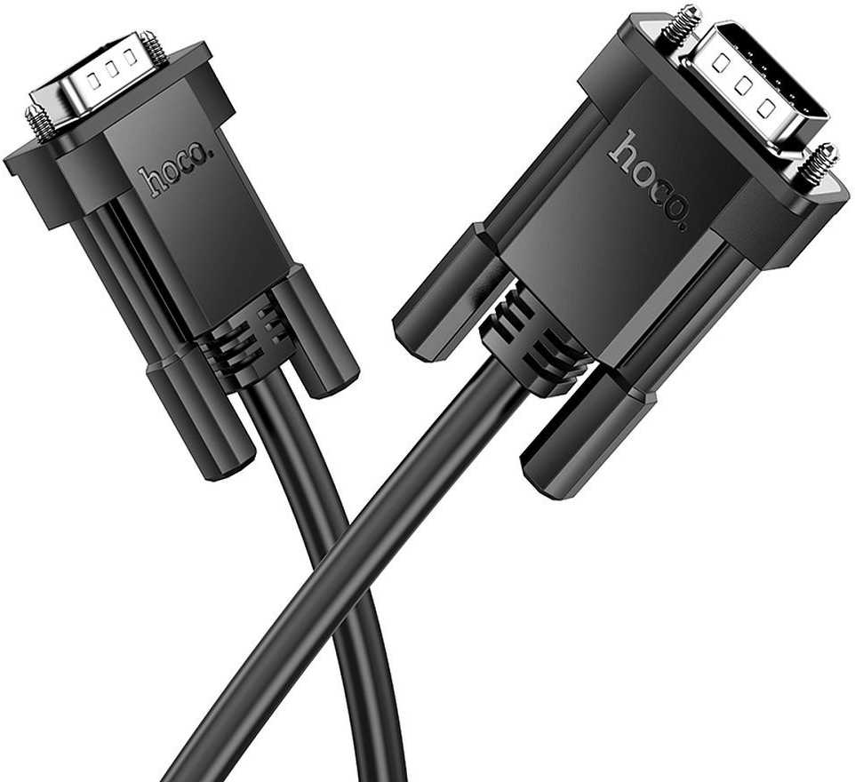 Cable VGA to VGA Hoco HD 1080p 2 m US11 juodas
