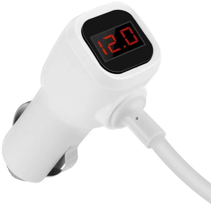 Automobilinis įkroviklis-šakotuvas Hoco Z13 su 2 USB jungtimi ir trimis jungtimis