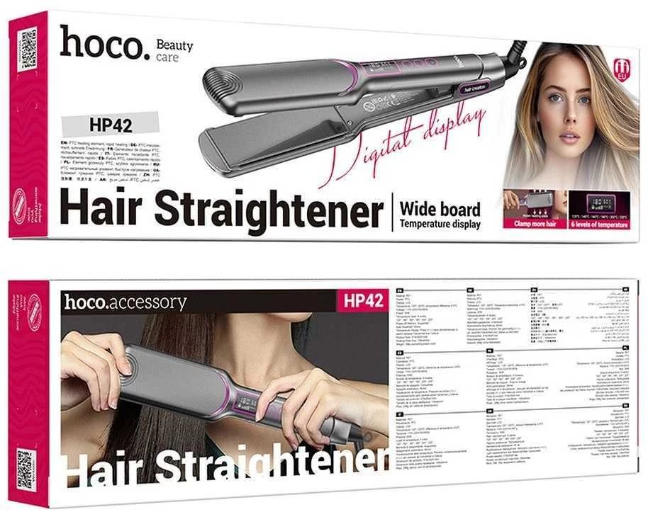 Plaukų tiesintuvas Hoco HP42 pilka su skaitmeniniu ekranu