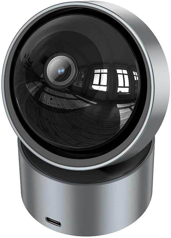 Vidinė kamera Hoco, reguliuojama dviem plokštumomis, 3MP Full HD D5 sidabrinis