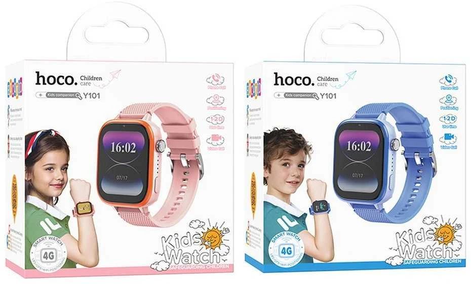 Išmanusis laikrodis for kids Hoco 1,83" 4G GPS with call function Y101 pink