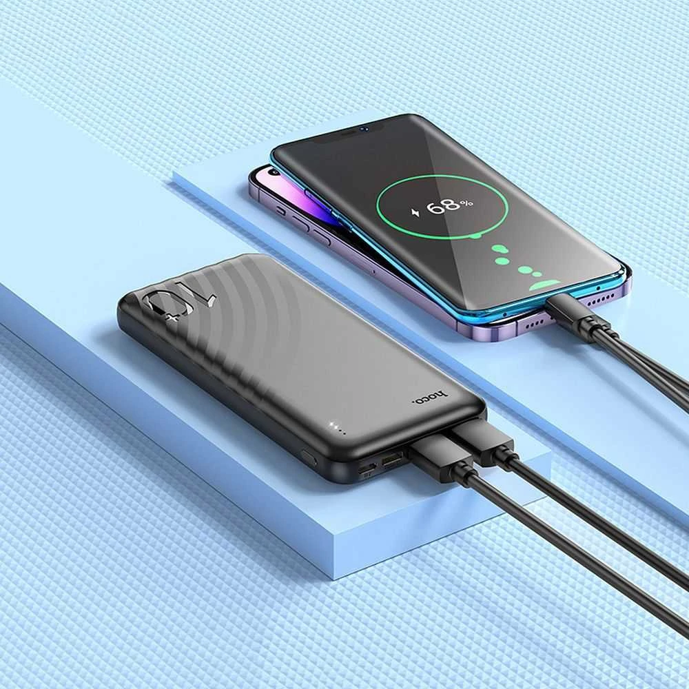 HOCO powerbank 10000 mAh 2A J123 juodas
