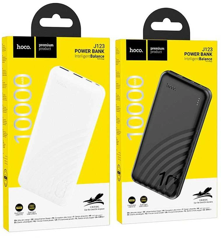 HOCO powerbank 10000 mAh 2A J123 juodas