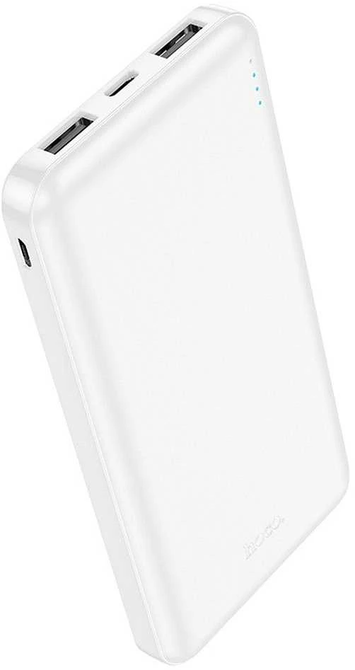 Powerbank Hoco 10000 mAh 2.1A J100 baltas