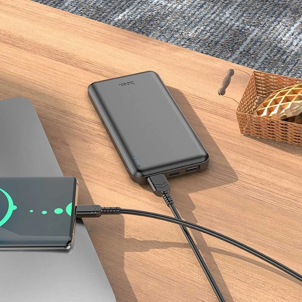 Powerbank Hoco 10000 mAh 2,1A J100 juodas