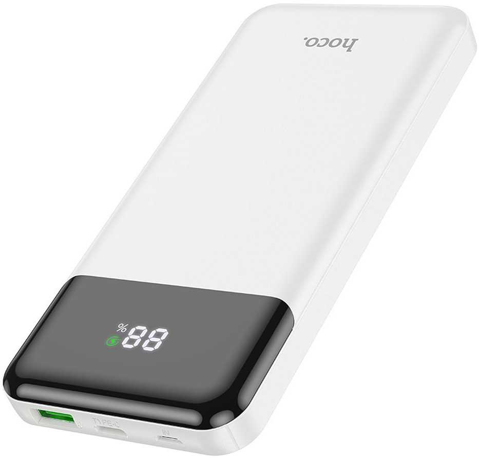 Išorinė baterija Hoco 10000 mAh QC3.0 PD 3A 20W J102 balta