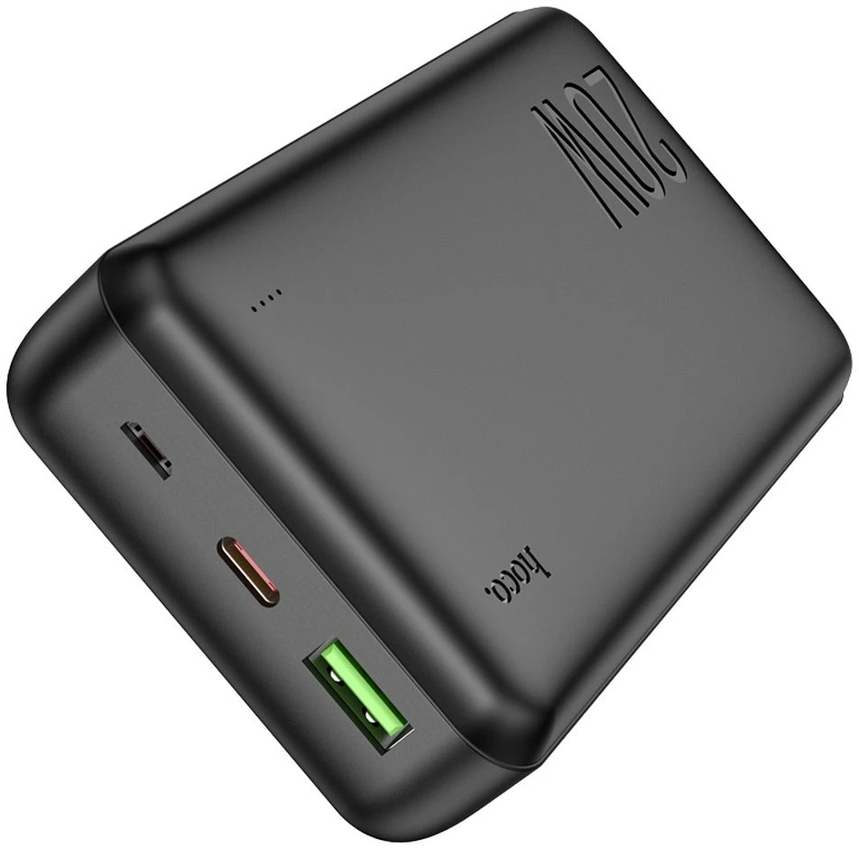 Išorinė baterija Power Bank Hoco J87A Type-C PD 20W+Quick Charge 3.0 20000mAh juodas