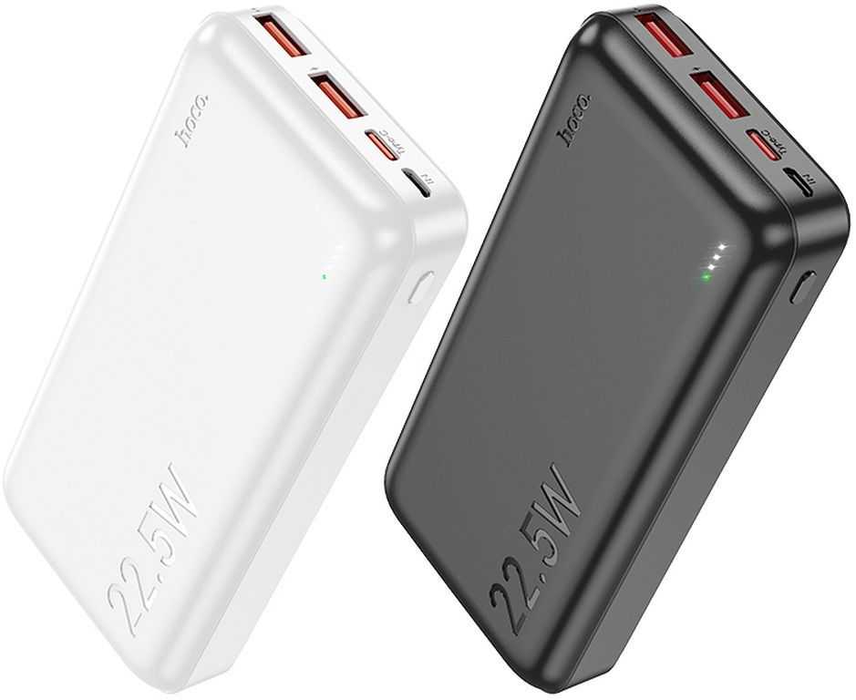 Išorinė baterija Power Bank Hoco J101A PD 20W+Quick Charge 3.0 22.5W 20000mAh balta
