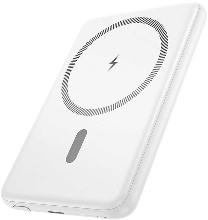 Išorinė baterija, suderinama su „MagSafe Hoco 5000 mAh QC PD 2A 20W“, itin plona, J140A, balta