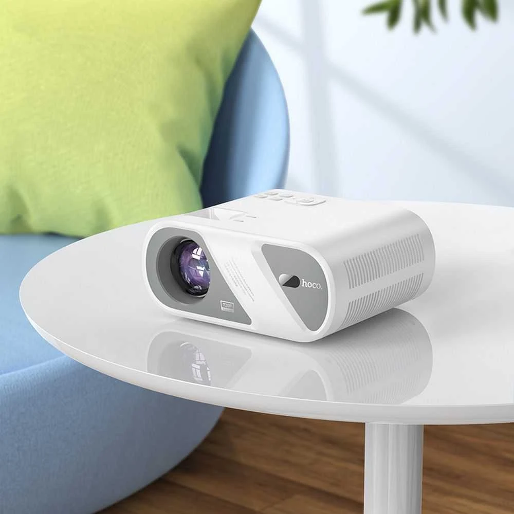 Projektorius HD Ready Hoco Wi-Fi Bluetooth 720P DT1 baltas