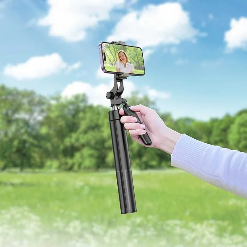 Asmenukių lazda HOCO K19 (Selfie Stick) / trikojis, 157cm, BT