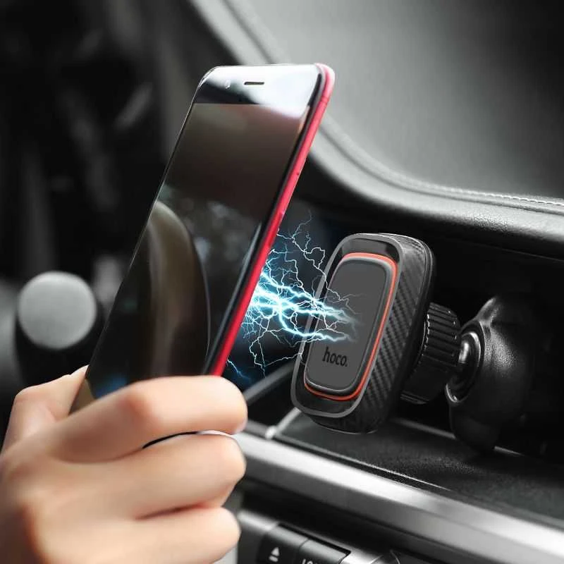 Automobilinis telefono laikiklis Hoco CA23, tvirtinamas ant ventiliacijos grotelių, magnetinis