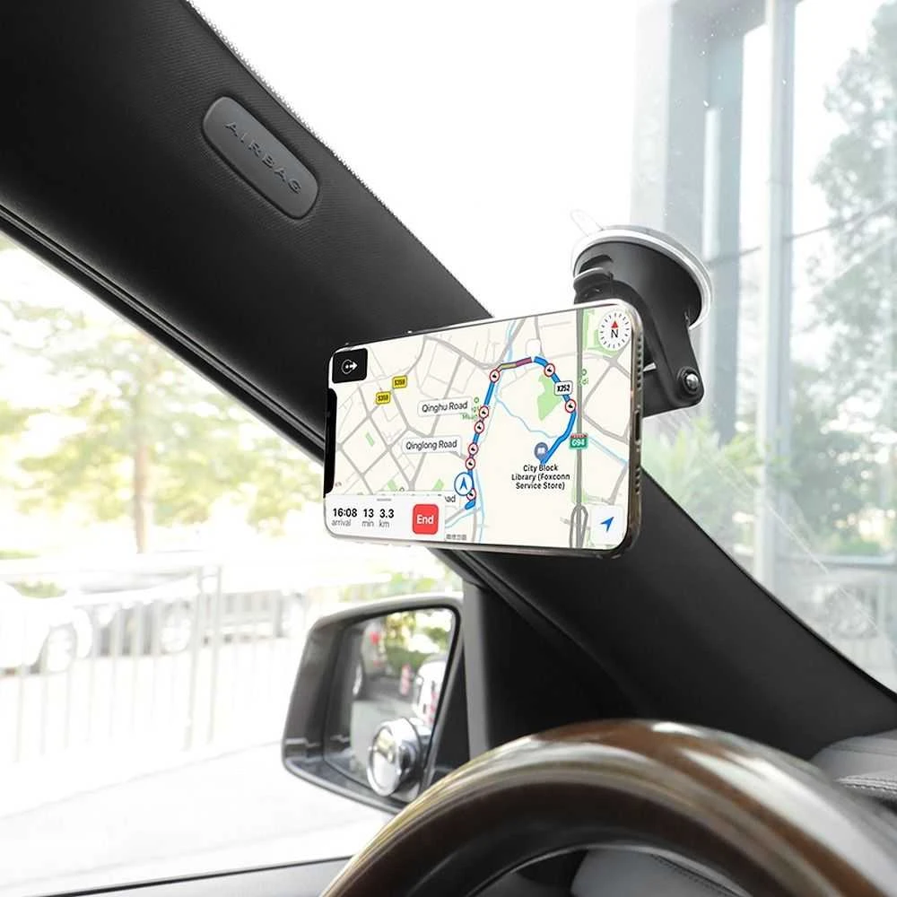 Automobilinis telefono laikiklis Hoco CA42, tvirtinamas ant prietaisų skydelio, magnetinis