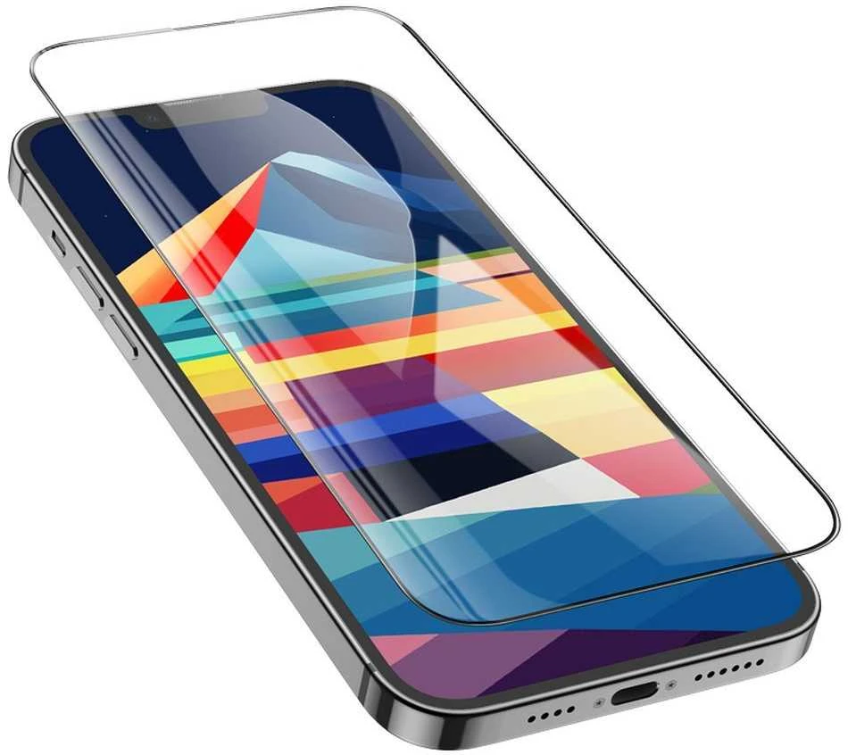 Grūdinto stiklo iPhone 15 / 16 Hoco HD 5D Guardian apsauginis stiklas 10 vnt. G14 juodas