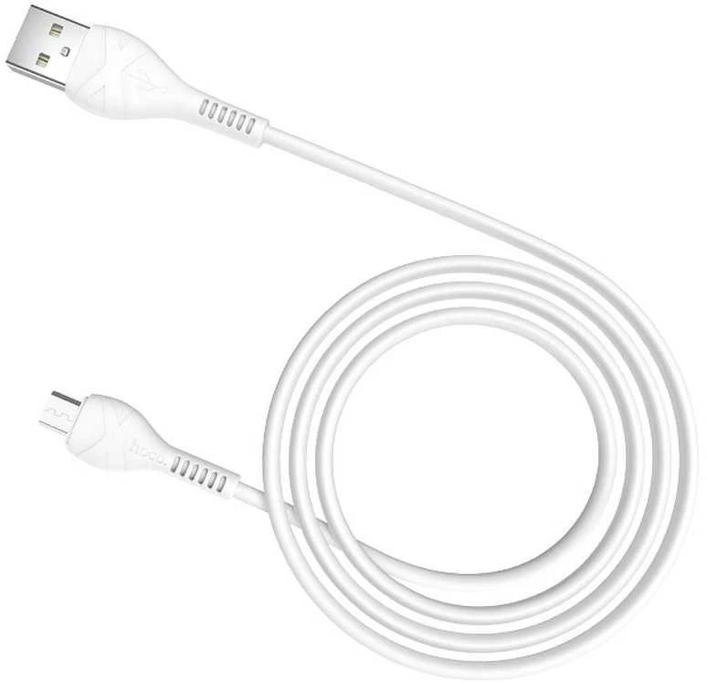 USB kabelis Hoco X37 Cool Power microUSB 1.0m baltas