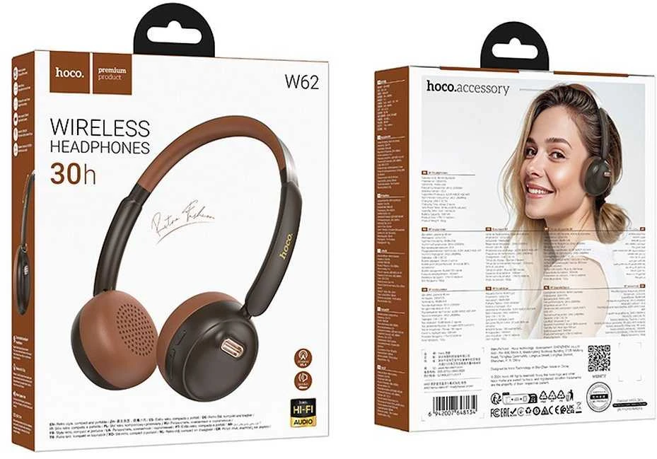 Belaidės ausinės Hoco W62 wire