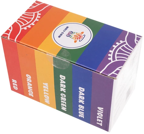 Holi Cow Spalvinga Holi pudra - rinkinys 6x100g