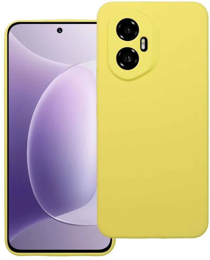 OEM dėklas Honor 300 silikoniniam 2 mm dėklui (apsauginis fotoaparatas), geltonas