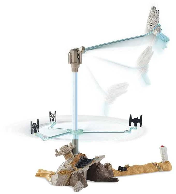Mattel Hot Wheels Star Wars kosminio laivo rinkinys ZA2744 važiavimas + mūšio garsas