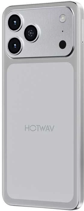 HOTWAV A17 Pro Max smartphone (sidabrinis)