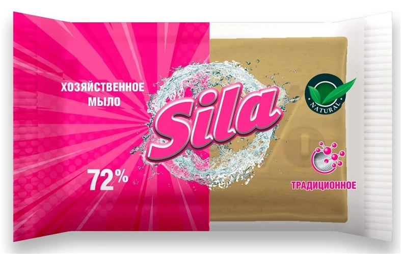Ūkiškas muilas skalbimui SILA 72%, 200g