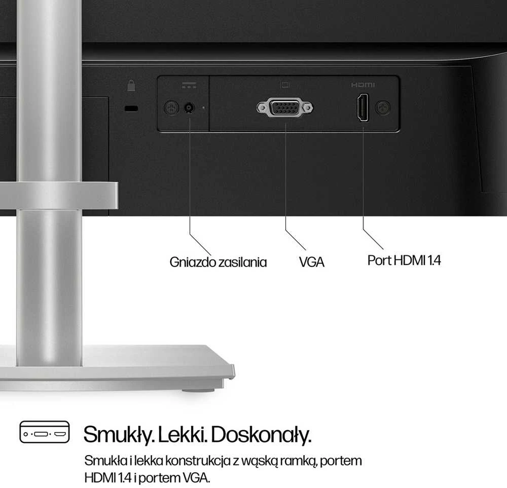 Hewlett Packard (HP) Monitorius - HP 23.8 colių Series 5 FHD 1920x1080 Aukščio Reguliuojamas