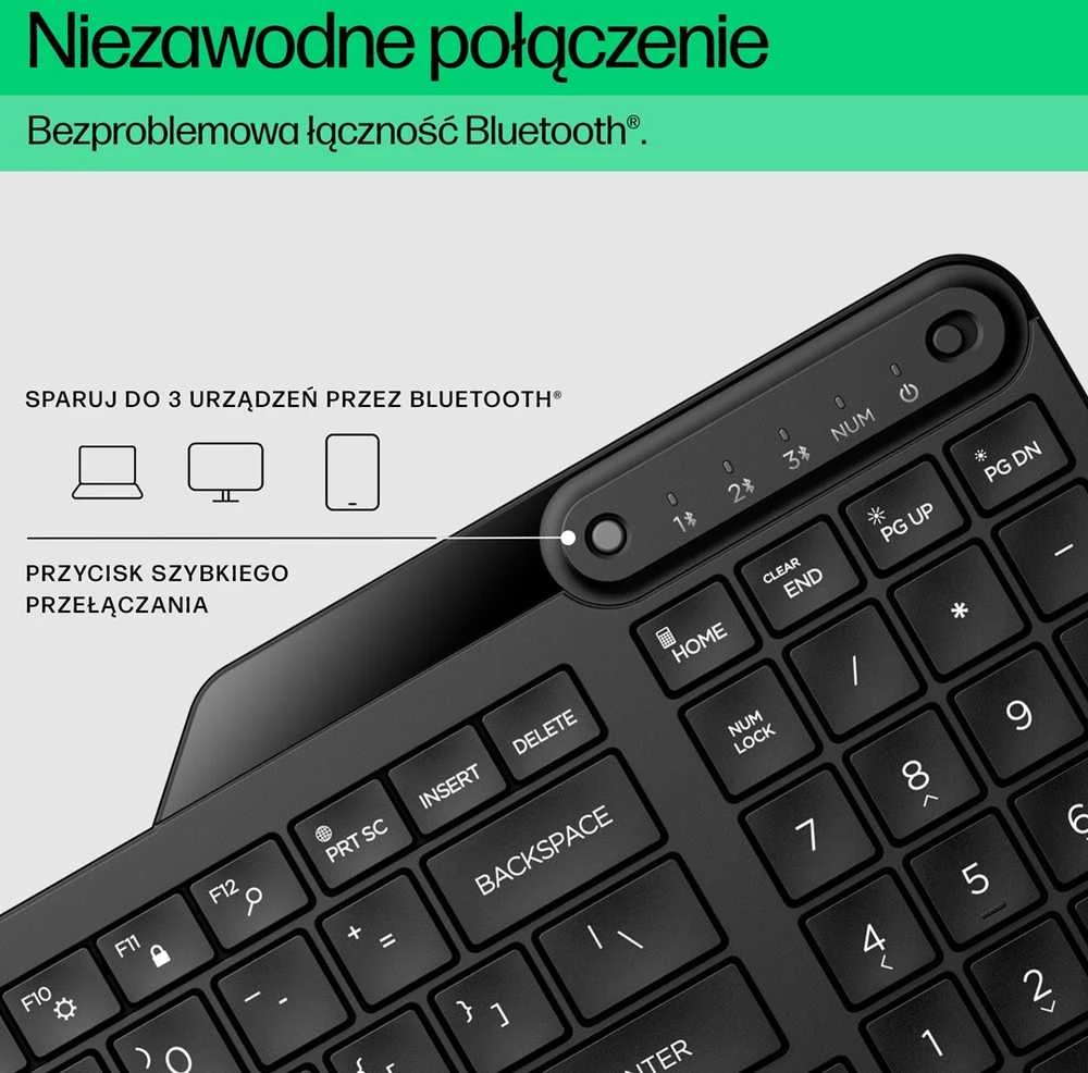 „Hewlett Packard“ (HP) „HP 460“ daugiafunkcis „Bluetooth“ klaviatūra