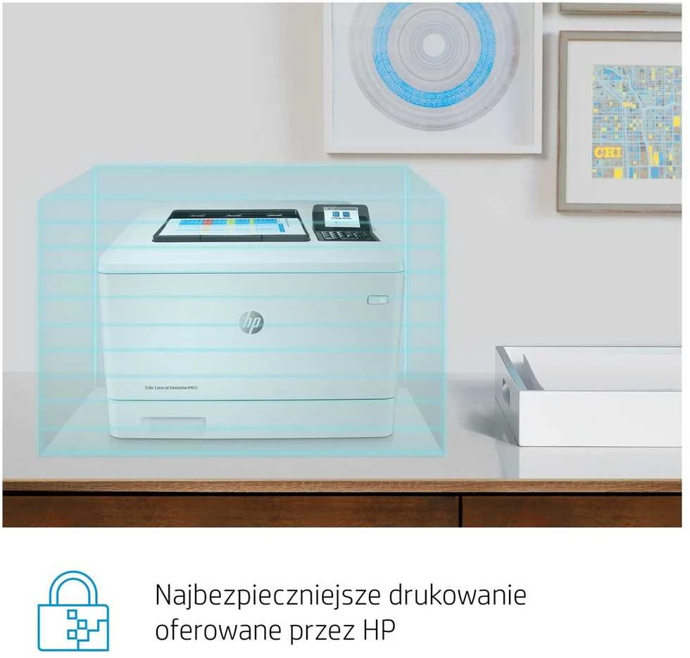 Hewlett Packard (HP) HP Color LaserJet Enterprise M455dn Spausdintuvas - A4 Color lazerinis, Spausdinimas, Automatinis dokumentų tiektuvas, Auto-Duplex, LAN, 27psl., 900-4800 puslapių per mėn.