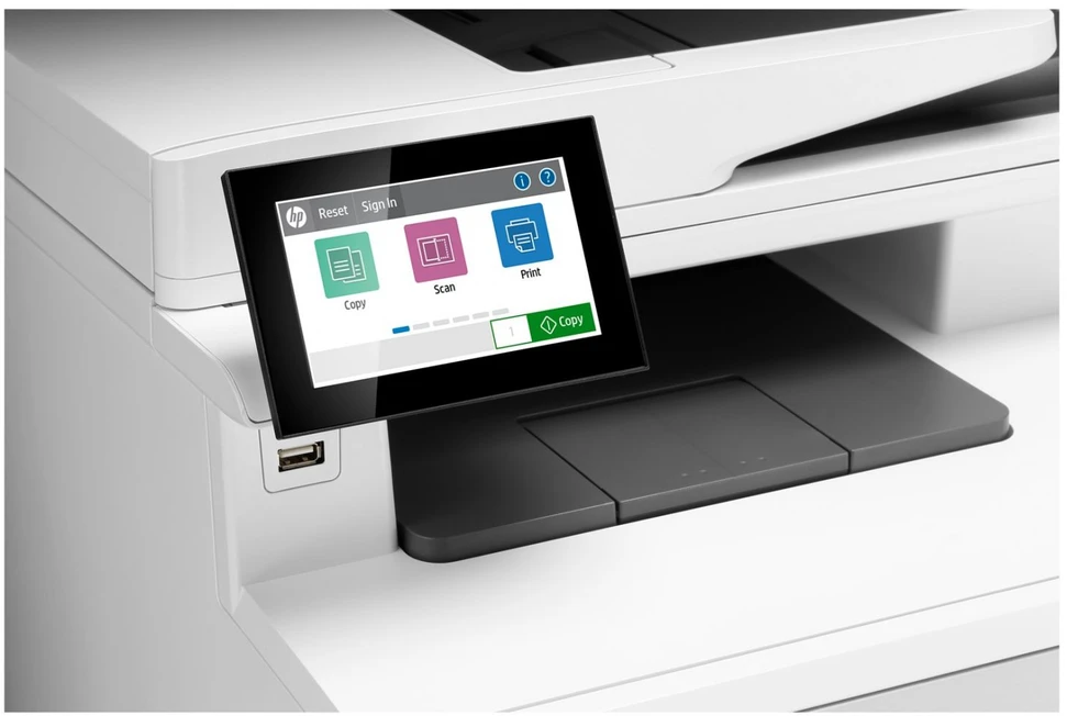 Hewlett Packard (HP) HP Color LaserJet Enterprise MFP M480f AIO All-in-One Spausdintuvas - A4 Color lazerinis, Spausdinti/Kopijuoti/Dual-Side Scan/Faksas, Automatinis dokumentų tiektuvas, Auto-Duplex, LAN, 27ppm, 4800 pages per mėnesį (pakeičia M577f)