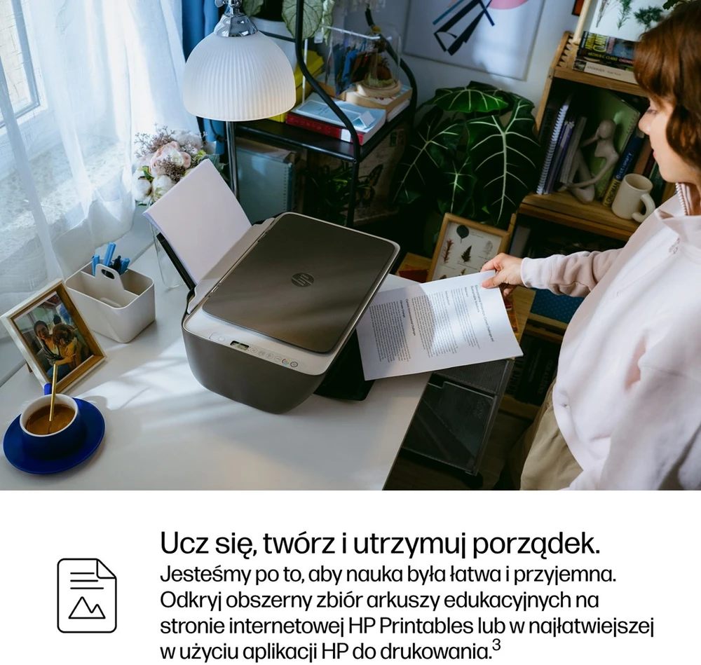 „Hewlett Packard“ (HP) „HP DeskJet 2910“ belaidis daugiafunkcis spalvotas spausdintuvas, „Instant Ink“