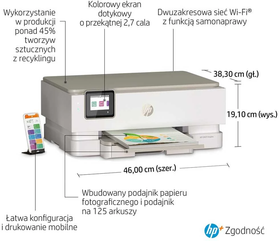 Hewlett Packard (HP) Spausdintuvas - HP ENVY Inspire 7220e Belaidis Visiškai Integruotas 4800x1200 DPI