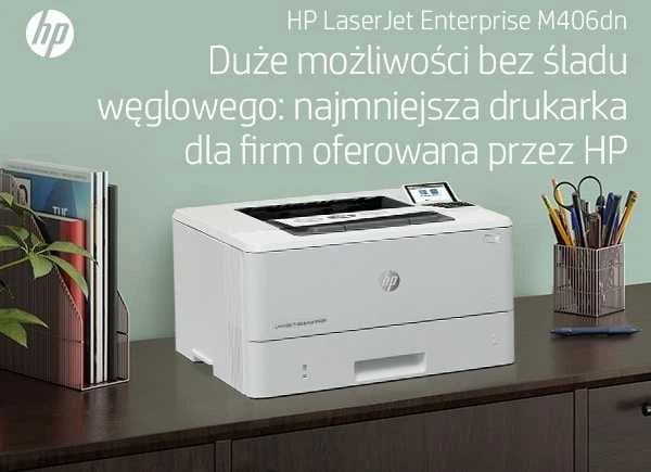 Hewlett Packard (HP) HP LaserJet Enterprise M406dn Spausdintuvas - A4 Mono lazerinis, Print, Auto-Duplex, LAN, 38ppm, 900-4800 pages per month