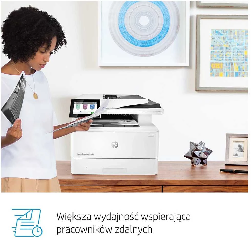 Hewlett Packard (HP) HP LaserJet Enterprise MFP M430f AIO All-in-One Spausdintuvas - A4 Mono lazerinis, Spausdinti/Kopijuoti/Dual-Side Scan/Faksas, Automatinis dokumentų tiektuvas, Auto-Duplex, LAN, 38ppm, 900-4800 pages per mėnuo (pakeičia M521f / M521dn)