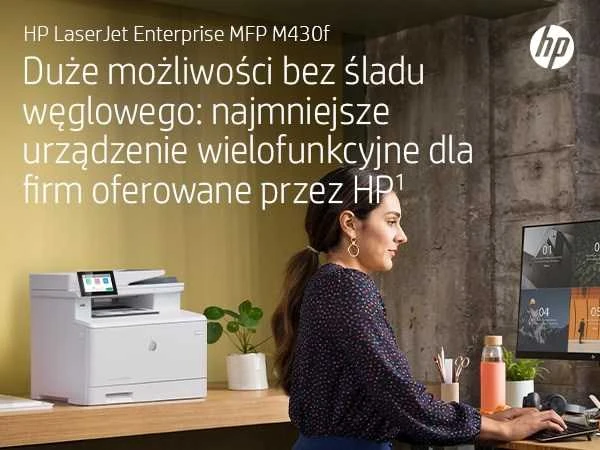 Hewlett Packard (HP) HP LaserJet Enterprise MFP M430f AIO All-in-One Spausdintuvas - A4 Mono lazerinis, Spausdinti/Kopijuoti/Dual-Side Scan/Faksas, Automatinis dokumentų tiektuvas, Auto-Duplex, LAN, 38ppm, 900-4800 pages per mėnuo (pakeičia M521f / M521dn)