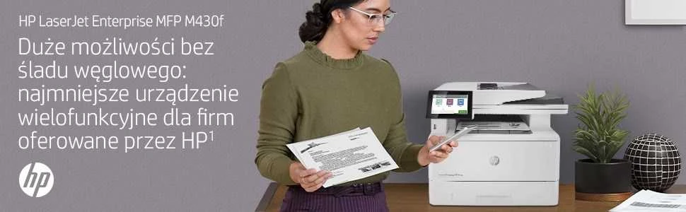 Hewlett Packard (HP) HP LaserJet Enterprise MFP M430f AIO All-in-One Spausdintuvas - A4 Mono lazerinis, Spausdinti/Kopijuoti/Dual-Side Scan/Faksas, Automatinis dokumentų tiektuvas, Auto-Duplex, LAN, 38ppm, 900-4800 pages per mėnuo (pakeičia M521f / M521dn)