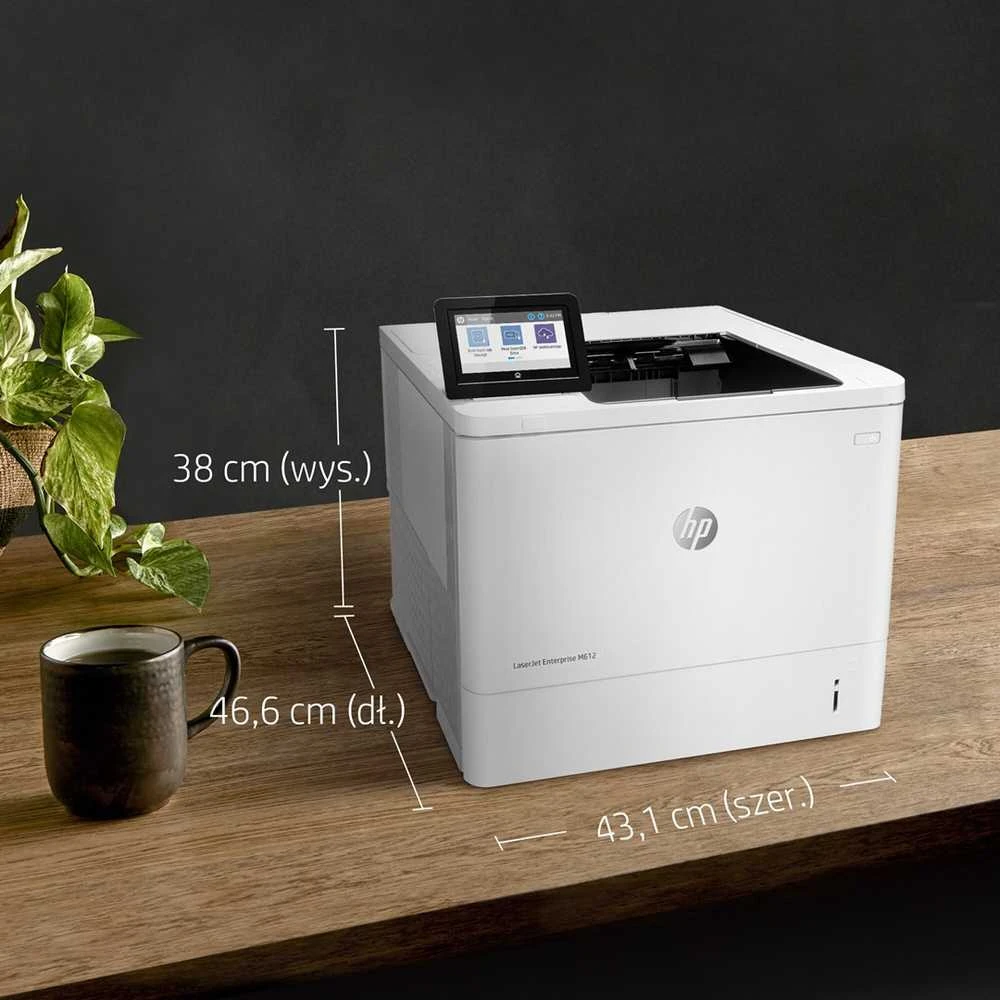 Hewlett Packard (HP) HP LaserJet Enterprise M612dn Spausdintuvas Mono Duplex lazerinis A4 1200x1200dpi 71 psl./min. 650 lapų USB LAN