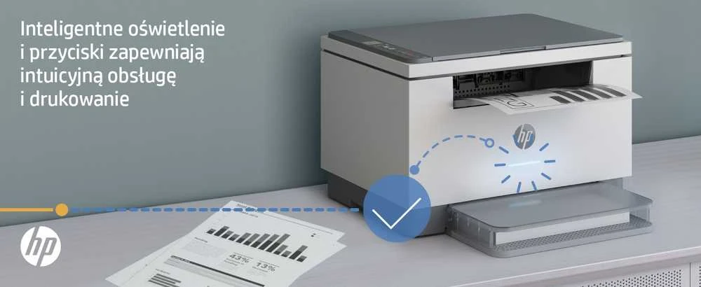 Hewlett Packard (HP) HP LaserJet MFP M234dw MFP Mono B/W lazeris Legali laikmena 29 psl/min kopija 29 ppm spausdinimas 150 lapų USB 2.0 LAN Wi-Fi šviesos bazaltas