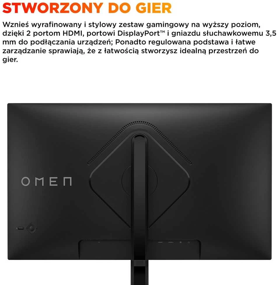 HP OMEN 27 inch QHD 180Hz Gaming Monitorius - 27q G2