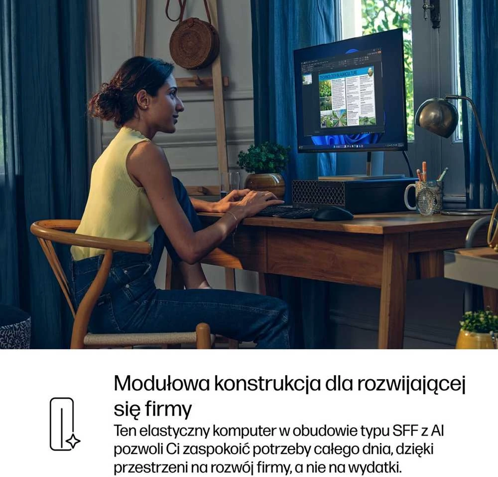 Stacionarus kompiuteris Hewlett Packard (HP) HP ProDesk 4 SFF G1i Desktop AI PC Intel Core Ultra 7 265 16 GB DDR5-SDRAM 1 TB SSD Windows 11 Pro Juodas