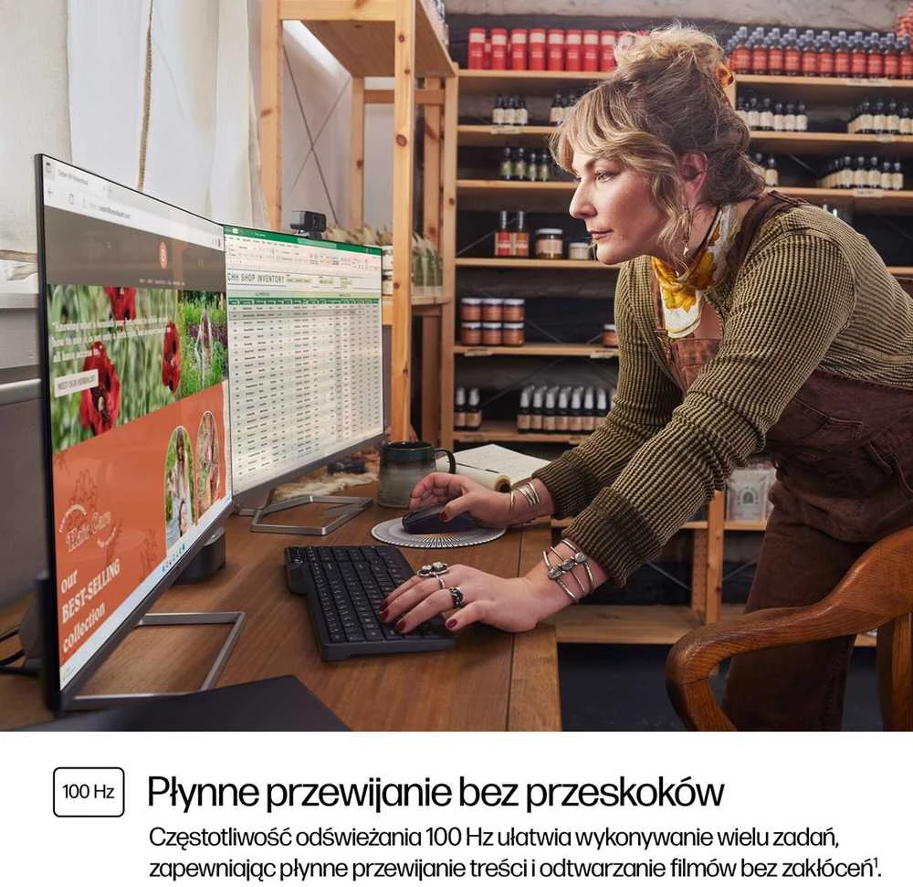 Monitorius  Hewlett Packard (HP)S5 527SF/ 27'' / IPS / Full HD / 100Hz/300cd/m²