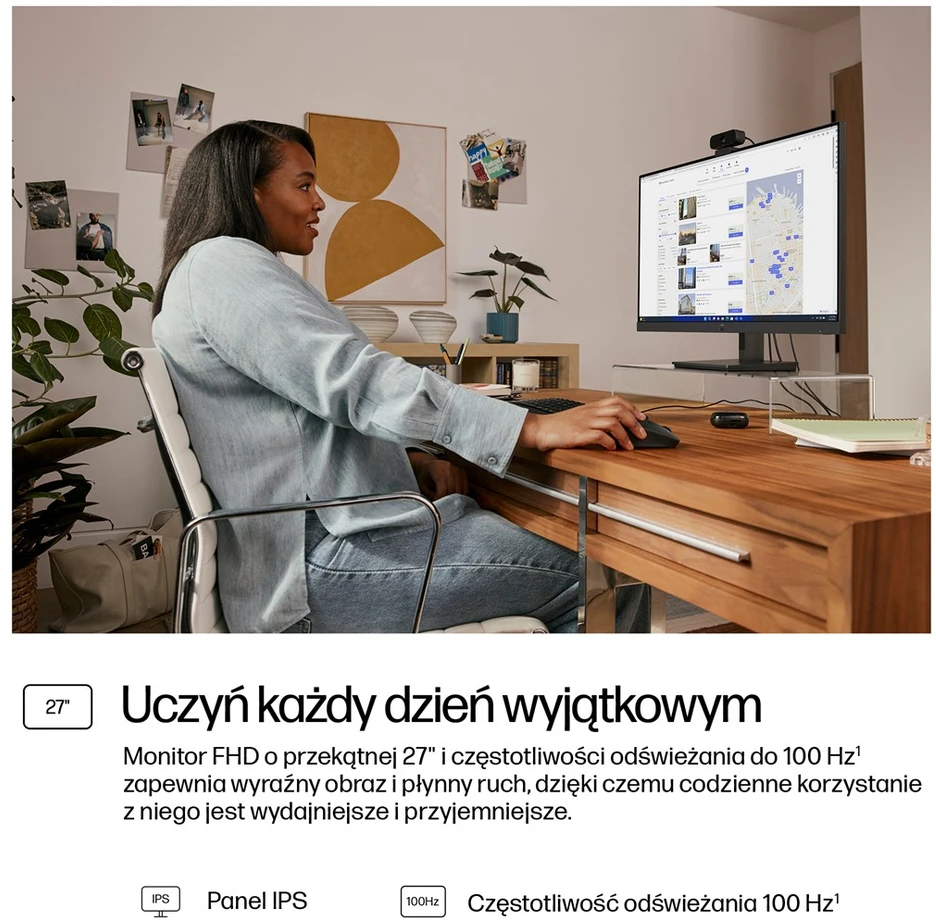 Hewlett Packard (HP) HP Series 3 Pro 27 inch FHD Monitorius - 327pf