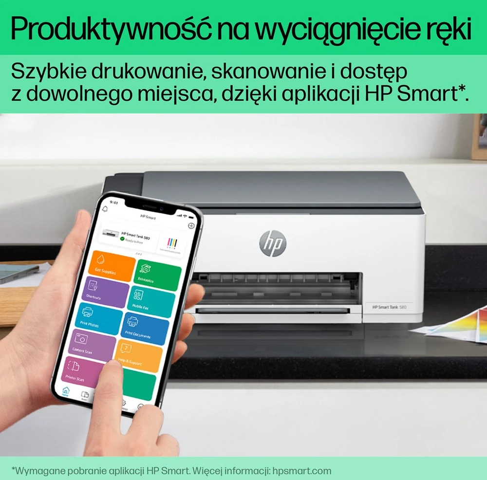 Hewlett Packard (HP) HP Smart Tank 580 AiO Print Scan Copy 12/5ppm Spausdintuvas